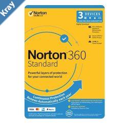 Norton 360 Standard 10GB AU 1 User 3 Device ESD Version  Keys via Email