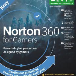 Norton 360 For Gamers 50GB AU 1 User 1 Device OEM