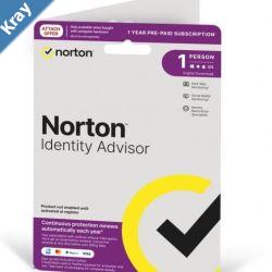 Norton Identity Advisor Plus 1 User 12 months Digital Key
