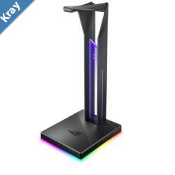 ASUS ROG THRONEAS Gaming Headset Stand With 7.1 Surround Sound Dual USB 3.1 Ports Optimised Arc Design NonSlip Aura Sync RGB