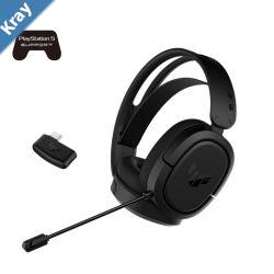 ASUS TUF Gaming H1 Wireless Headset 7.1 Surround Sound Compatibility with PCs Macs PlayStation 5 Nintendo Switch Tablets Smar tphone