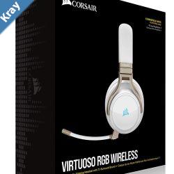Corsair Virtuoso Wireless RGB Pearl 7.1 Audio. High Fidelity Ultra Comfort supports USB and 3.5mm Gaming Headset  Headphone LS