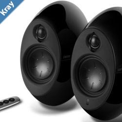 Edifier E25HD LUNA HD Bluetooth Speakers Black  BT 4.03.5mm AUXOptical DSP 74W Speakers Curved designDual 2x3 Passive BassWireless Remote LS