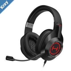 Edifier G2II  7.1 Surround Sound USB Gaming Headset with Microphone RGB Lighting 360 Degree Surround Sound Effects 50mm NdFeB Black