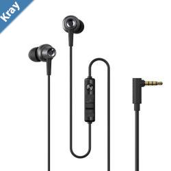 Edifier GM260 Earbuds with Microphone  10mm Driver HiRes Audio InLine Control  OmniDirectional Microphone 3.5mm Wired Earphones Black