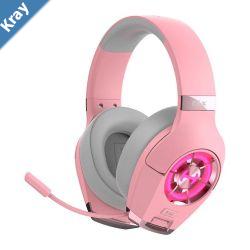 Edifier  GX HiRes Gaming Headset with HiRes Dual Noise Cancelling Microphone MultiMode 3.5mm AUX USB 3.0 USBC Connection  Pink