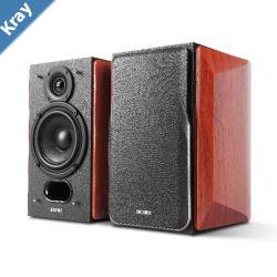 Edifier P17 Passive Bookshelf Speakers  Premium Wooden Enclosures34inch Silk Dome Tweeters4inch Bass DriversWallmount Brackets