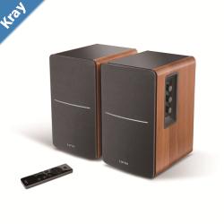 Edifier R1280DBS  2.0 Lifestyle Bookshelf Bluetooth Studio Speakers  OpticalCoaxial Bluetooth Line In1 Line2 RL 21W21W Brown