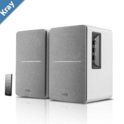 Edifier R1280TWHITE SILVER Lifestyle Bookshelf Speakers Brown  3.5mm AUXDual RCA 42W  MDF Wooden Enclosure