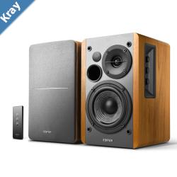 Edifier R1280T  Lifestyle Bookshelf Speakers Brown  3.5mm AUXDual RCA 42W  MDF Wooden Enclosure