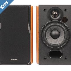 Edifier R1380DB 2.0 Professional Bookshelf Active Speakers  BluetoothOpticalCoaxial Line In ConnectionWireless Remote Brown