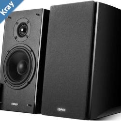 Edifier R2000DB Powered Bluetooth Bookshelf Speakers 25mm Eagle Eye tweeters Highgloss piano design Dual RCA Input with Remote Easy Optical Input