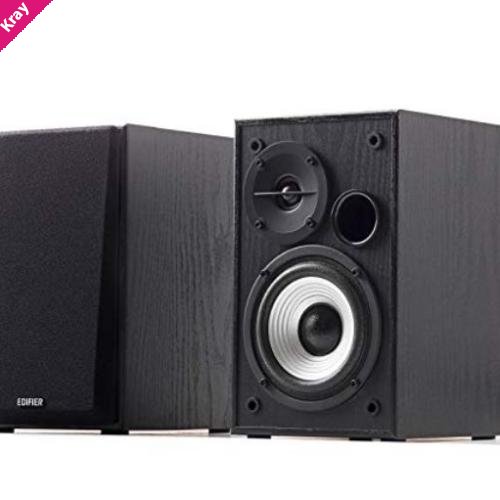 Edifier R980T Powered 2.0 Bookshelf Speakers - Studio-Quality Sound with Dual RCA Input Suitable for Desktops, Laptops, TV, Record Players