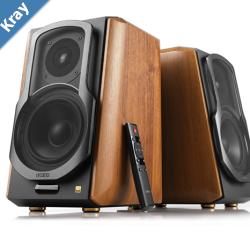 Edifier S1000MKII 2.0 Active Lifestyle Bookshelf Bluetooth Studio Speakers Brown