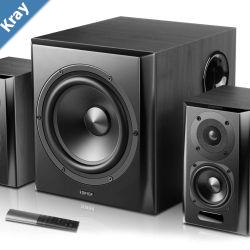 Edifier S351DB 2.1 Bluetooth Multimedia Speakers wSubwoofer  3.5mmOpticalBT 5.1 AptX Wireless Sound Remote Control8inch Booming Subwoofer