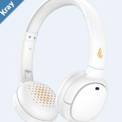 Edifier WH500 Wireless OnEar Headphones Bluetooth V5.2 Playtime 40 hours USBC TypeC WHITE