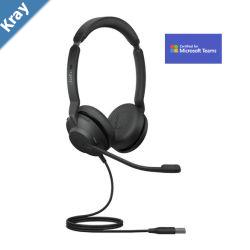 Jabra EVOLVE2 30 MS USBA Wires Stereo Business Headset Microsoft Teams Certified Noise Cancellation 2ys Warranty