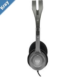 Logitech H110 Stereo Headset Overthehead Headphones 3.5mm Versatile Adjustable Microphone for PC Mac