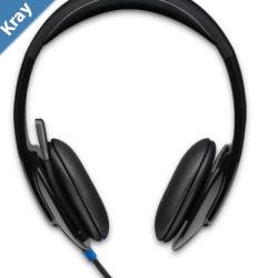 Logitech H540 USB Headset Lasertuned drivers 2Yr Plug and play Listen to details Crystalclear voice Headphone Take control of the sound Headp
