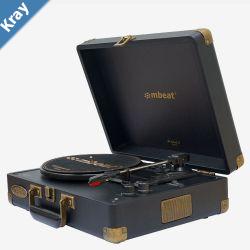 mbeat  Woodstock 2 Black Retro Turntable Player