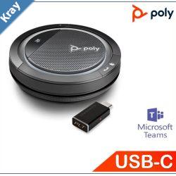 PlantronicsPoly Calisto 5300M with USBC BT600 dongle Bluetooth Speakerphone Teams certified Portable and personal Easy Connect and control