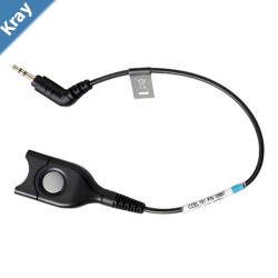 EPOS  Sennheiser DECTGSM cableEasy Disconnect with 20 cm cable to 2.5mm  3 pole jack plug. To use headset with DECT  GSM phones featuring a 2.5 m
