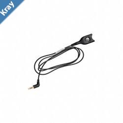 EPOS  Sennheiser DECTGSM cable Easy Disconnect with 100 cm cable to 3.5mm  3 pole jack plug without microphone damping