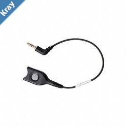 EPOS  Sennheiser DECTGSM cableEasy Disconnect with 20 cm cable to 3.5mm  3 pole jack plug without microphone damping
