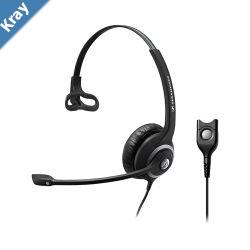 EPOS  Sennheiser Wide Band Monaural headset with Noise Cancelling mic  low impedance for use with mobile phones and IP phones Easy Disconnect