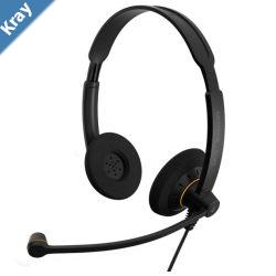 EPOS  Sennheiser IMPACT SC 60 USB ML Binaural Wideband Office headset integrated call control USB connect Activegard protection noise cancel mic