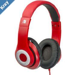 LS Verbatims OverEar Stereo Headset  Red Headphones  Ideal for Office Education Business SME LS 65066 and 65068