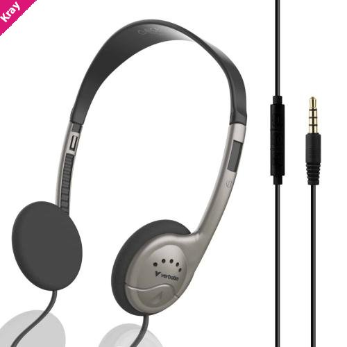 Verbatim Verbatim Multimedia Headset Inline Mic Headset