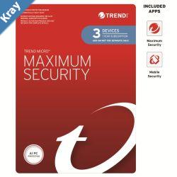 Trend Micro Maximum Security 3 Devices 1 Year Addon Auto Renew OEM