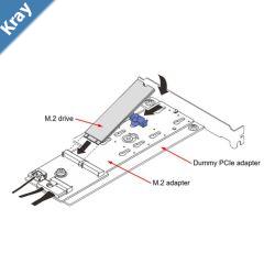LENOVO ThinkSystem M.2 SATANVMe 2Bay Enablement PCIe Adapter for SR250v2 ST250V2