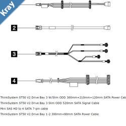 LENOVO ThinkSystem ST50 V2 Internal Drive Cable Kit for ST50V2