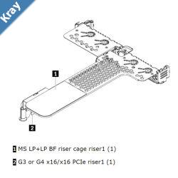 LENOVO ThinkSystem SR630 V2SR645 x16x16 PCIe G4 Riser1 LPLP Option Kit