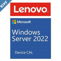LENOVO Microsoft Windows Server 2022 CAL 5 Device ST50  ST250  SR250  ST550  SR530  SR550  SR650  SR630
