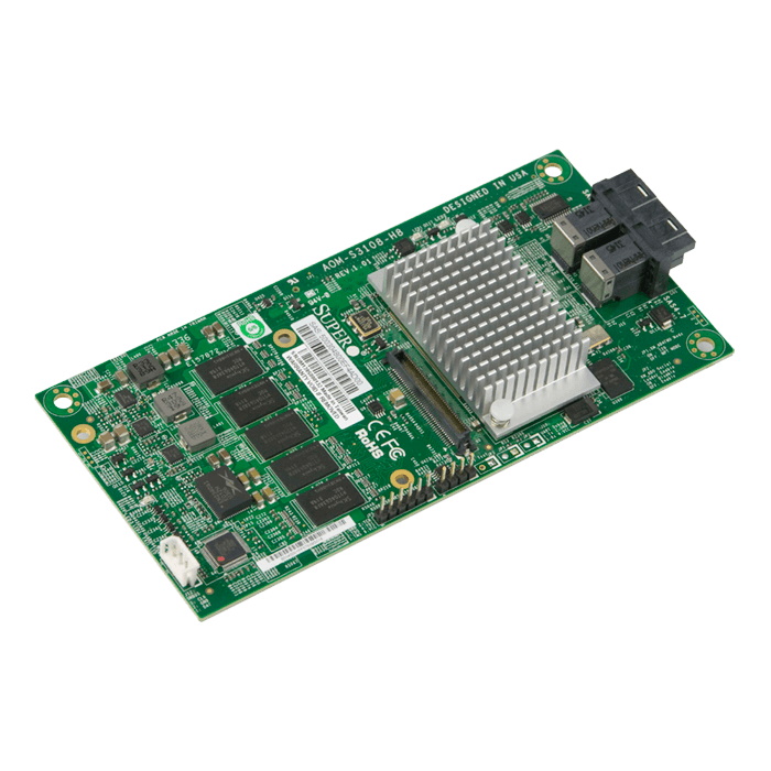 Supermicro AOMS3108MH8  storage controller RAID  SAS 12Gbs  PCIe