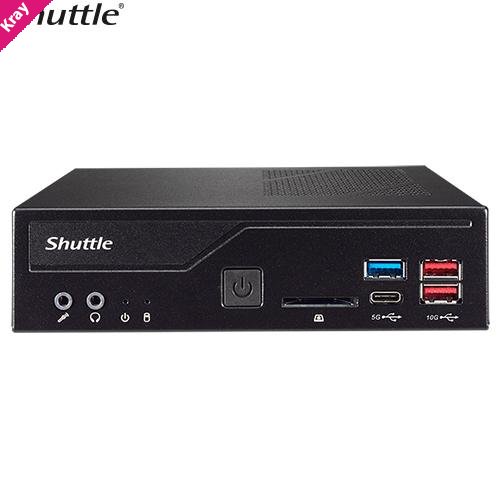 Shuttle DH670 Slim Mini PC 1L Barebone-Support Intel 12th Gen, 2x DDR4, 2.5' HDD/SSD bay, 2xLAN, 2x RS232(RS422/485), 2xHDMI, 2xDP, 120W