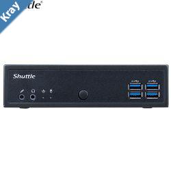 Shuttle DL30N Slim Mini PC 1L Barebone  Intel Processor N100 Fanless LAN RS232RS422RS485 HDMI DP VGA Vesa Mount 65W Adapter