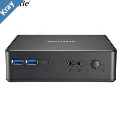 Shuttle NC40U Slim Mini PC 1L Barebone  Celeron 7305 HDMI DP VGA RJ45 LAN 2xDDR4 2.5 HDDSSD VESA mount