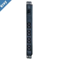 APC Easy Rack Basic PDU 1U Horizontal 230V16A Input 1 Phase 3.7kW 8x IEC C13 Outlets