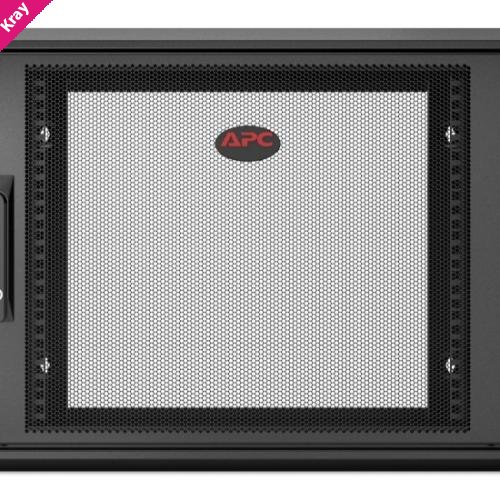 APC NetShelter 9U Wallmount Rack Enclosure Cabinet Single Hinged Server Depth
