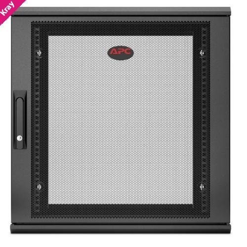 APC NetShelter 12U Wallmount Rack Enclosure Cabinet Single Hinged Switch Depth