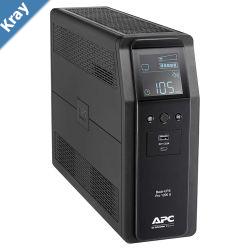 APC BackUPS Pro 1200VA720W Line Interactive UPS Tower 230V10A Input 8x IEC C13 Outlets Lead Acid Battery USB Type A  C Ports LCD