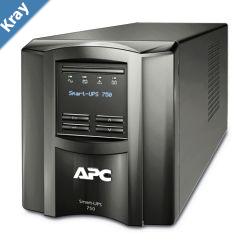 APC SmartUPS 750VA500W Line Interactive UPS Tower 230V10A Input 6x IEC C13 Outlets Lead Acid Battery SmartConnect Port  Slot LCD