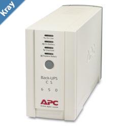 APC BackUPS 650VA400W Standby UPS Tower 230V10A Input 4x IEC C13 Outlets Lead Acid Battery User Replaceable Battery