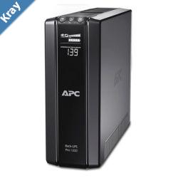 APC BackUPS Pro 1500VA865W Line Interactive UPS Tower 230V10A Input 10x IEC C13 Outlets Lead Acid Battery LCD AVR