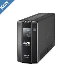 APC BackUPS Pro 650VA390W Line Interactive UPS Tower 230V10A Input 6x IEC C13 Outlets Lead Acid Battery LCD AVR
