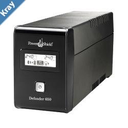 PowerShield Defender 650VA  390W Line Interactive UPS with AVR Australian Outlets and user replaceable batteries